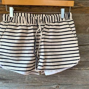 J Crew linen/cotton stripe shorts